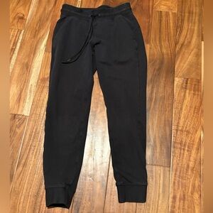 lululemon Women’s Black Joggers‎ Size 6 Drawstring Athleisure (0832)
